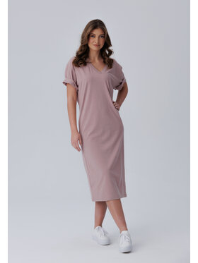 LAURELLA LAURELLA Sukienka codzienna 4SS232 Beżowy Regular Fit