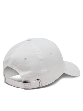 Tommy Hilfiger Kapa S šiltom Essential Flag Soft Cap AW0AW16050 Bela