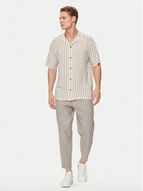 Jack&Jones Srajca Jeff 12249367 Bež Relaxed Fit