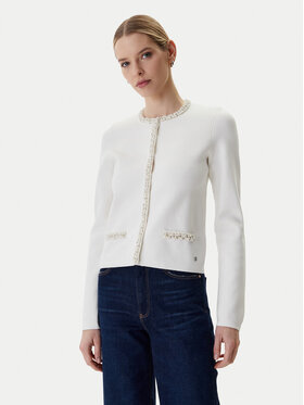 Guess Guess Strickjacke W6RR42 Z4422 Écru Regular Fit