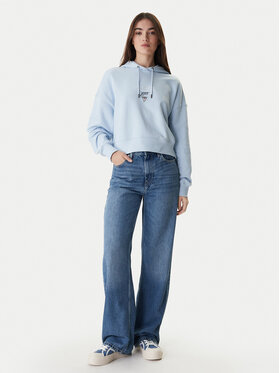 Guess Jeans Guess Jeans Μπλούζα W6RQ00 K68I4 Γαλάζιο Relaxed Fit