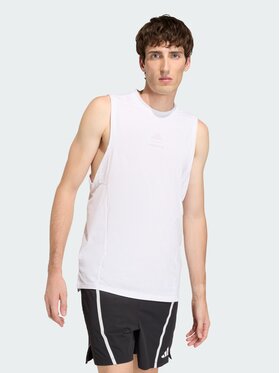 adidas adidas Koszulka techniczna Les Mills Graphic Biały Slim Fit