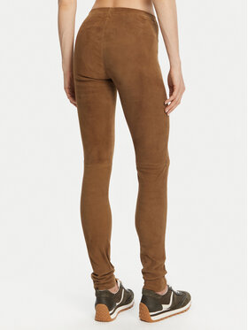 Serge Pariente Serge Pariente Pandaloni de piele Strechy Vs Maro Slim Fit