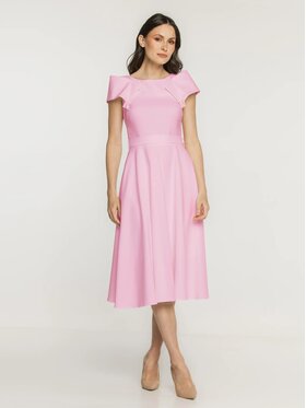 Willsoor Willsoor Sukienka koktajlowa 68346 Różowy A-Line Fit
