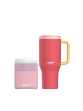 Kambukka Kambukka Zestaw lunchbox i kubek termiczny Rio + Bora Pomarańczowy