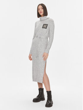 Liu Jo Liu Jo Strickkleid 5F3035 MA08O Grau Regular Fit