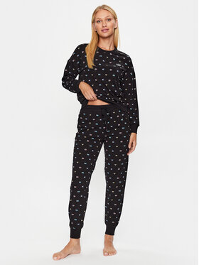 DKNY DKNY Pijama YI2922590 Negru Regular Fit