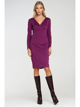 NIFE NIFE Elegantní šaty S276 Fialová Bodycon Fit