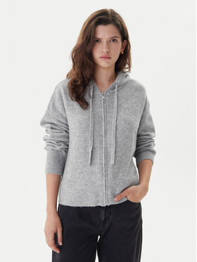 ONLY ONLY Pletena jopica Bella 15367254 Siva Regular Fit