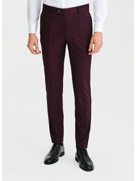 Pako Lorente Pako Lorente Spodnie garniturowe P25SF-6G-035 Bordowy Super Slim Fit