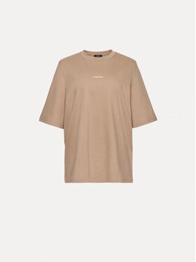 La Mania La Mania T-Shirt LOLA Beżowy Basic Fit