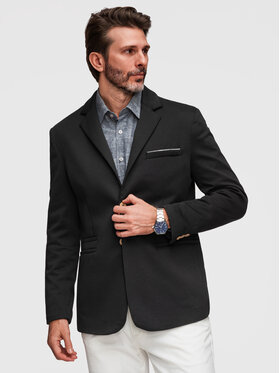 Ombre Ombre Marynarka M170 Czarny Slim Fit