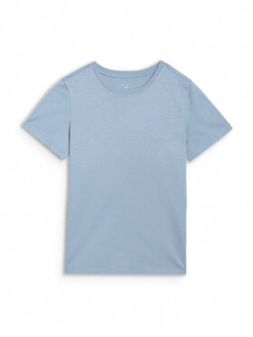4F 4F T-Shirt BASIC+ Niebieski Regular Fit