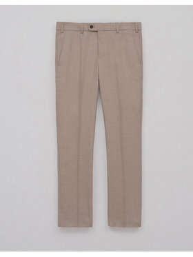 Borgio Borgio Spodnie garniturowe zimone Beżowy Slim Fit
