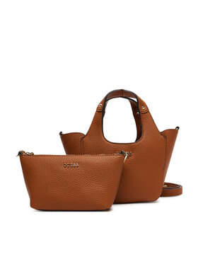 Guess Guess Дамска чанта Calista Mini HWBG73 34750 Кафяв