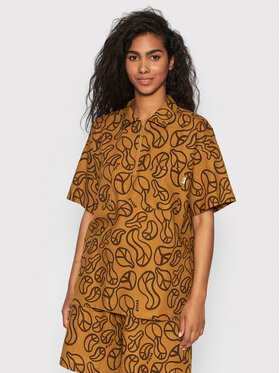 HUF HUF Риза Groovy WBU0022 Оранжев Relaxed Fit