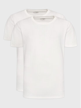 Wrangler Wrangler Komplet 2 t-shirtów W1G9DH989 112321454 Biały Regular Fit