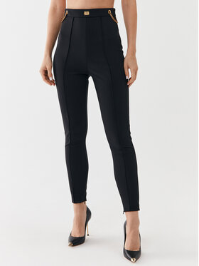 Elisabetta Franchi Elisabetta Franchi Hlače PA-020-36E2-V390 Crna Slim Fit