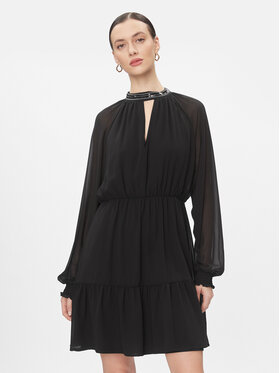 Vila Vila Rochie cocktail 14090355 Negru Loose Fit