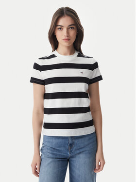 Tommy Jeans Tommy Jeans T-krekls Flag DW0DW23801 Melns Regular Fit