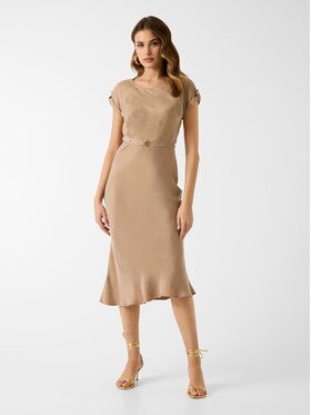 Guess Guess Haljina za svaki dan W6GK50 W1950 Tamno bež Regular Fit