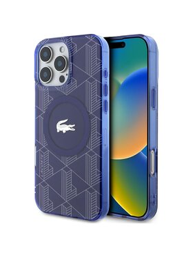 Lacoste Lacoste Etui na telefon Apple iPhone 16 Pro Granatowy