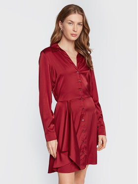 Guess Guess Hemdkleid Alya W2BK83 WF1T2 Rot Regular Fit