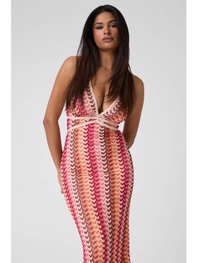 Guess Guess Sukienka codzienna 176493 Różowy Classic Fit