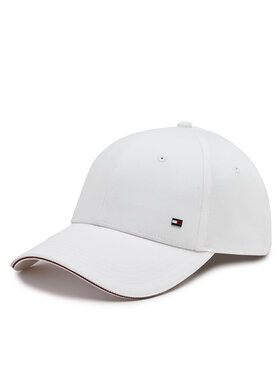 Tommy Hilfiger Tommy Hilfiger Шапка с козирка Th Corporate Cotton 6 Panel Cap AM0AM12035 Бял