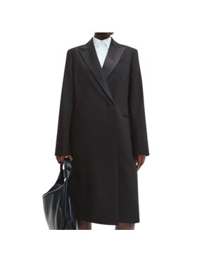 Calvin Klein Calvin Klein Płaszcz przejściowy WOOL Czarny Regular Fit