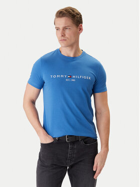 Tommy Hilfiger Tommy Hilfiger Marškinėliai MW0MW11797 Mėlyna Slim Fit