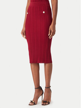 Guess Guess Fustă tip creion W6YD23 Z0974 Vișiniu Slim Fit