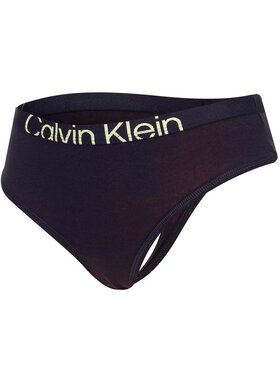 Calvin Klein Calvin Klein Stringi THONG 000QF7401E Czarny