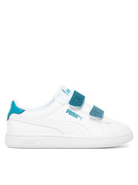 Puma Puma Sportcipők Smash 3.0 L Glitter Velcro V Ps 395609 08 Fehér