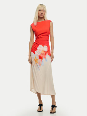 Desigual Desigual Vasaras kleita Lida 26SWVW18 Oranžs Regular Fit