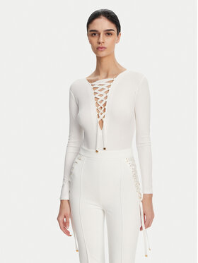 Elisabetta Franchi Elisabetta Franchi Body BO-019-51E2-V350 Bianco Slim Fit