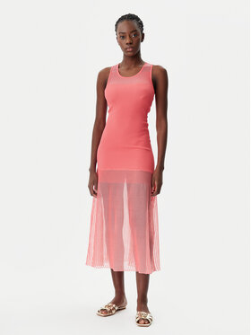 PINKO PINKO Úpletové šaty 104802 A2GJ Koralová Regular Fit