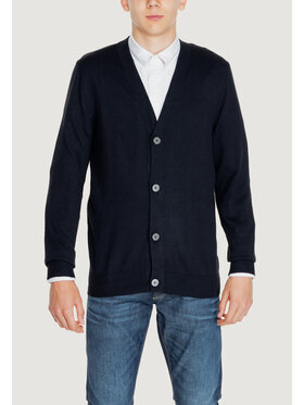 Jack&Jones Jack&Jones Πουλόβερ JJEEMIL KNIT BUTTON CARDIGAN NOOS Μαύρο To Fit