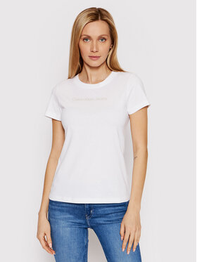 Calvin Klein Jeans Calvin Klein Jeans T-Shirt J20J218263 Biały Slim Fit