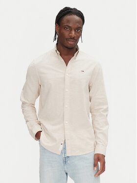 Tommy Jeans Tommy Jeans Риза DM0DM20875 Бежов Regular Fit