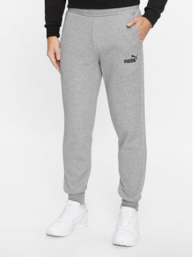 Puma Puma Spodnie dresowe Puma Essentials Logo Pants Szary Regular Fit