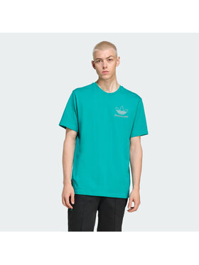 adidas adidas Koszulka techniczna 158313 Zielony Loose Fit