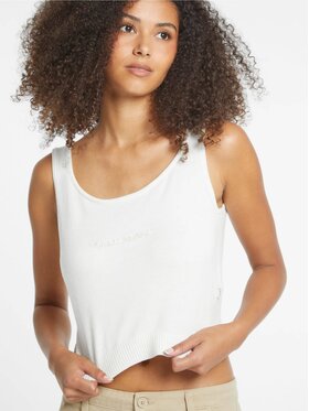 Guess Jeans Guess Jeans Top 168523 Biały Classic Fit
