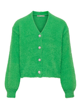 Kids ONLY Kids ONLY Kardigan 15306451 Zielony Regular Fit