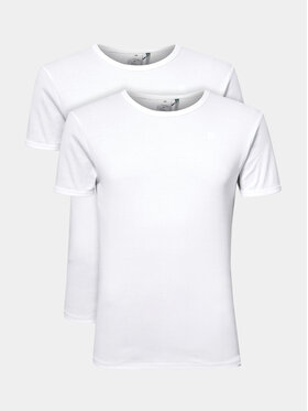 G-Star Raw G-Star Raw 2-dílná sada T-shirts D07205-124-110 Bílá Slim Fit