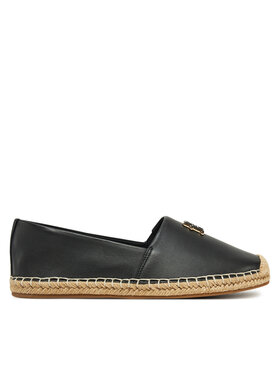 Tommy Hilfiger Tommy Hilfiger Espadrilky Th Logo Leather Espadrille FW0FW08540 Černá