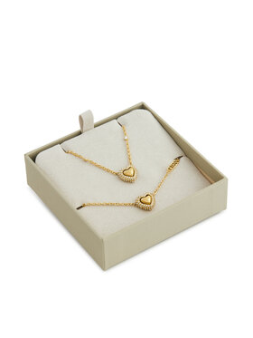 Guess Guess zestaw_bransoletka_i_naszyjnik JUBS05 078JW Золотий