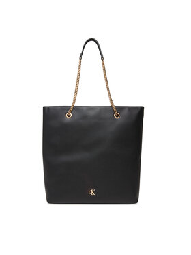 Calvin Klein Calvin Klein Kabelka Minimal Monogram Chain Tote LV04F3204G Černá