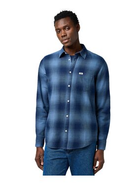 Wrangler Wrangler Koszula 112371653 Niebieski Regular Fit