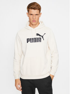 Puma Puma Суитшърт Ess Big Logo 586687 Бял Regular Fit